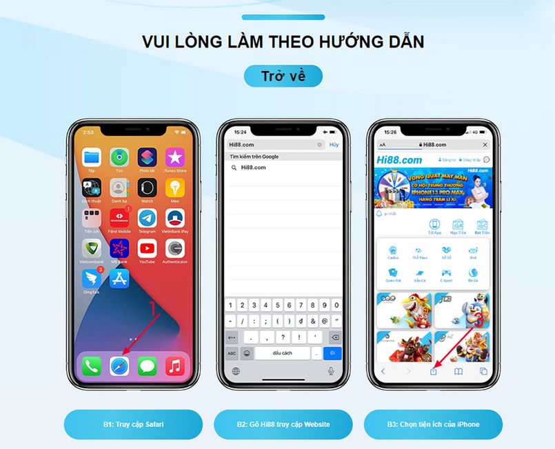 Tải Tải APP Hi88 với hệ điều hành Android