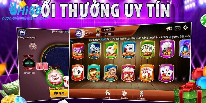 top 10 cổng game đổi thưởng uy tín